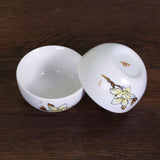2Pcs 50ml GongFu Tea Porcelain Ceramic JingDe Chinese Michelia Alba White teacup tea Cup