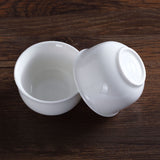 2Pcs 30ml Chinese Jingde Porcelain White Jade Gongfu Teacup tea cup cups