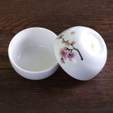 2Pcs 50ml GongFu Tea Porcelain Ceramic JingDe Chinese Flower White teacup tea Cup