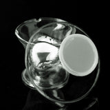 Clear Glass Gongfu Tea leak Strainer Water Filter with Conical Shape Stand