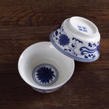 2Pcs 30ml Chinese Gongfu Tea Porcelain Blue Phoenix Teacup Cups