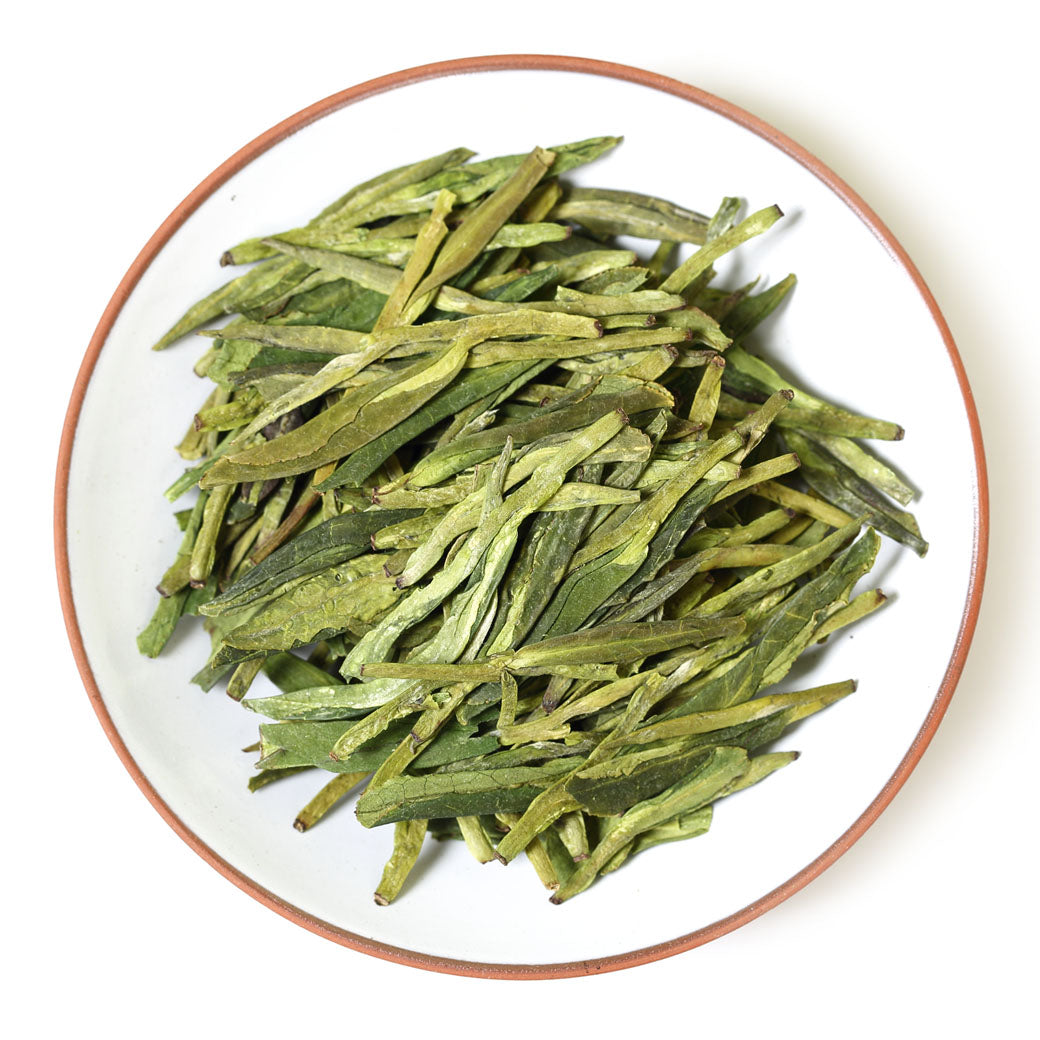 Spring Anji Bai Cha Long Jing White Dragon Well Loose Leaf Chinese GREEN TEA