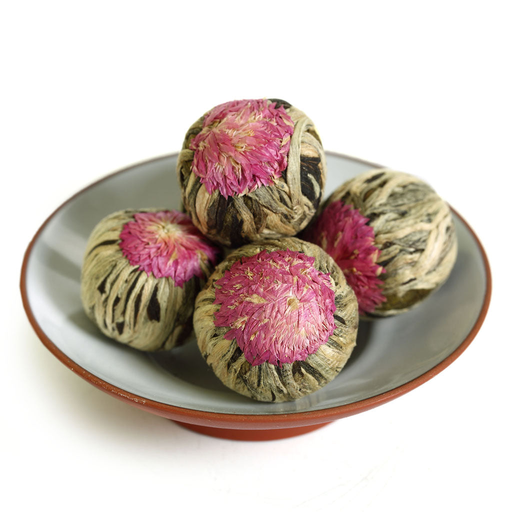 Edible Blooming Flowers Tea Hand-Tied Natural Artistic Chinese Green Tea  Ball