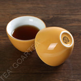 2Pcs 62ml Gongfu Tea Porcelain Ceramic Jingde Chinese Teacups Cup - Orange Color