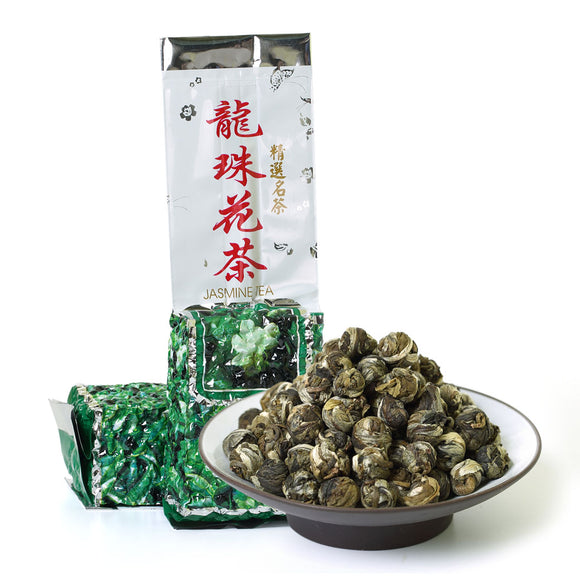 GOARTEA Supreme Jasmine Dragon Pearl Loose Leaf Chinese Green Tea