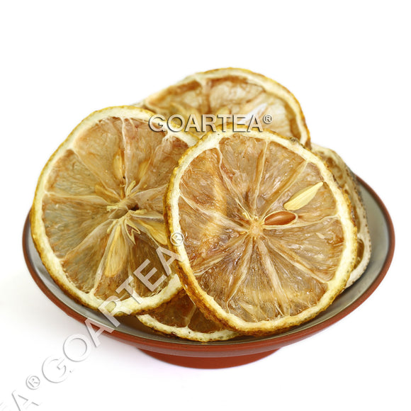 GOARTEA Dried Lemon Slices Citrus Natural Dried Fruit Wheels Chinese Herbal Tea Sugar Free