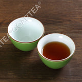 2Pcs 62ml Gongfu Tea Porcelain Ceramic Jingde Chinese Teacups Cup - Green Color