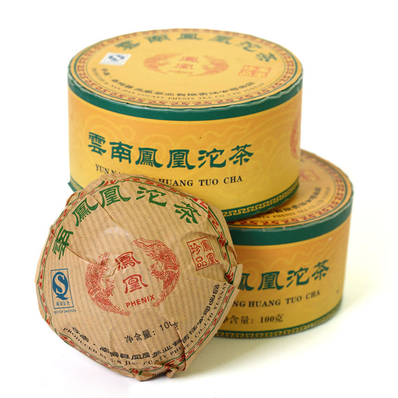 2006 Year Yunnan Aged Phoenix Tuo Cha Pu-erh Puer Puerh Raw Tea Cake Boxed