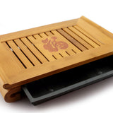 38*22cm Tasteful Volume Basic Bamboo Chinese Gongfu Tea Table Serving tray