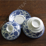 90ml Total 4pcs Chinese Porcelain Five Blessings Gaiwan Pitcher Chahai Teacups Tea Set