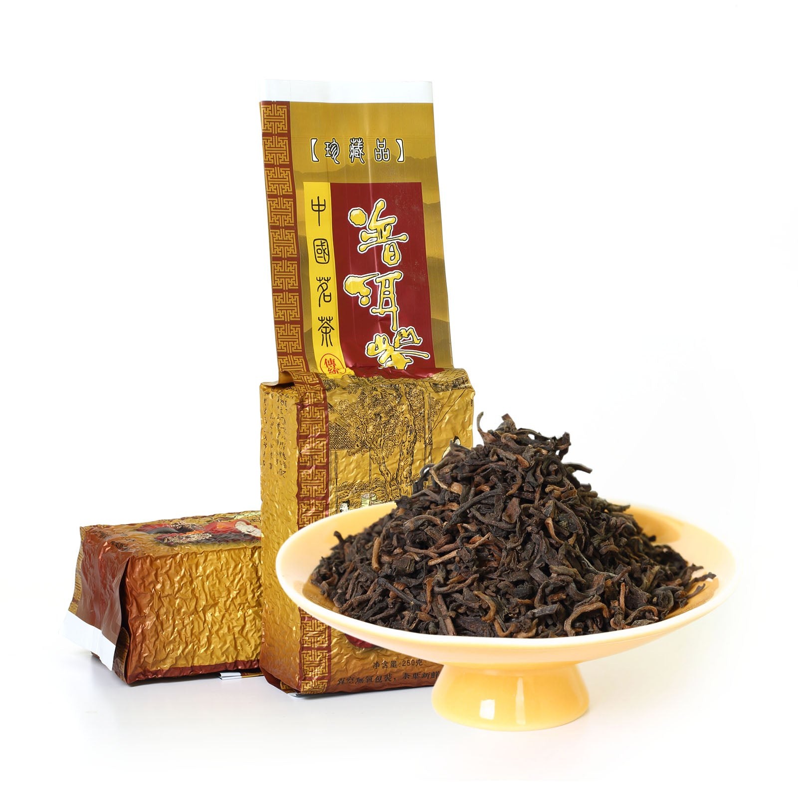 Ripe Tea Black Tea 5Pcs Puerh Shu Puer Resin Pu-Erh Chinese Yunnan Cream  Cha Gao